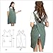 AOBBYBBS Soft Cotton Linen Apron Solid Color Halter Cross Bandage Aprons Japanese Style X Shape Kitchen Cooking Clothes Gift for Women Chef Housewarming (Army Green)