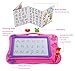 Aweoods Magnetic Drawing Board Doodle Sketch Writing Learning Toys for Kids Gift with 2 Stamps and 1 Pen (Pink)