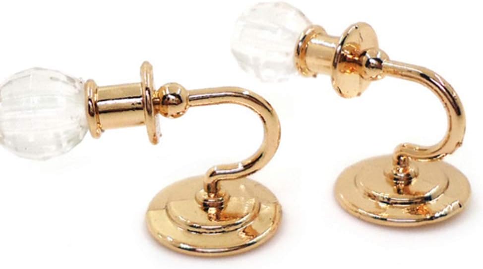 OSALADI 2PCS Miniature Lighting for Doll House 112 Led Light Wall Lamp