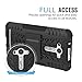 MoKo ASUS Zenfone 2 Laser Case - Heavy Duty Rugged Dual Layer Armor with Kickstand Protective Cover for ASUS Zenfone 2 Laser (ZE550KL / ZE551KL) 5.5 Inch Smartphone 2015 Release, BLACK