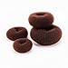 SWACC Hair Donut Bun Maker Set, 4 Sizes Included + Hair Ties & Bobby Pins (Brown) - For Updos, Scrunchie Chignons, and Ballerina Buns