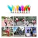 TangTanger 20 pcs Chicken Feathers Shuttlecock Sports Training Dedicated Goose Spline Multicolor Flower Shuttlecock Chinese Jianzi Sport