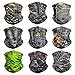 SPPRANDOM Eytan Men's Workout Headband - Sports Neck Gaiter Scarf Wrap Face Mask for Riding, Hiking - Seamless Tube Bandana (Camo Leaves)