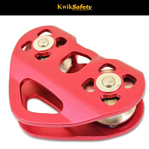 KwikSafety CRUISE | Tandem Pulley | Heavy Duty Lightweight Aluminum Alloy Climbing Gear | Min. Breaking Load 30 kN ROPE & CABLE | EN & CE Certified | High Performance Smooth Tension Zip Line System