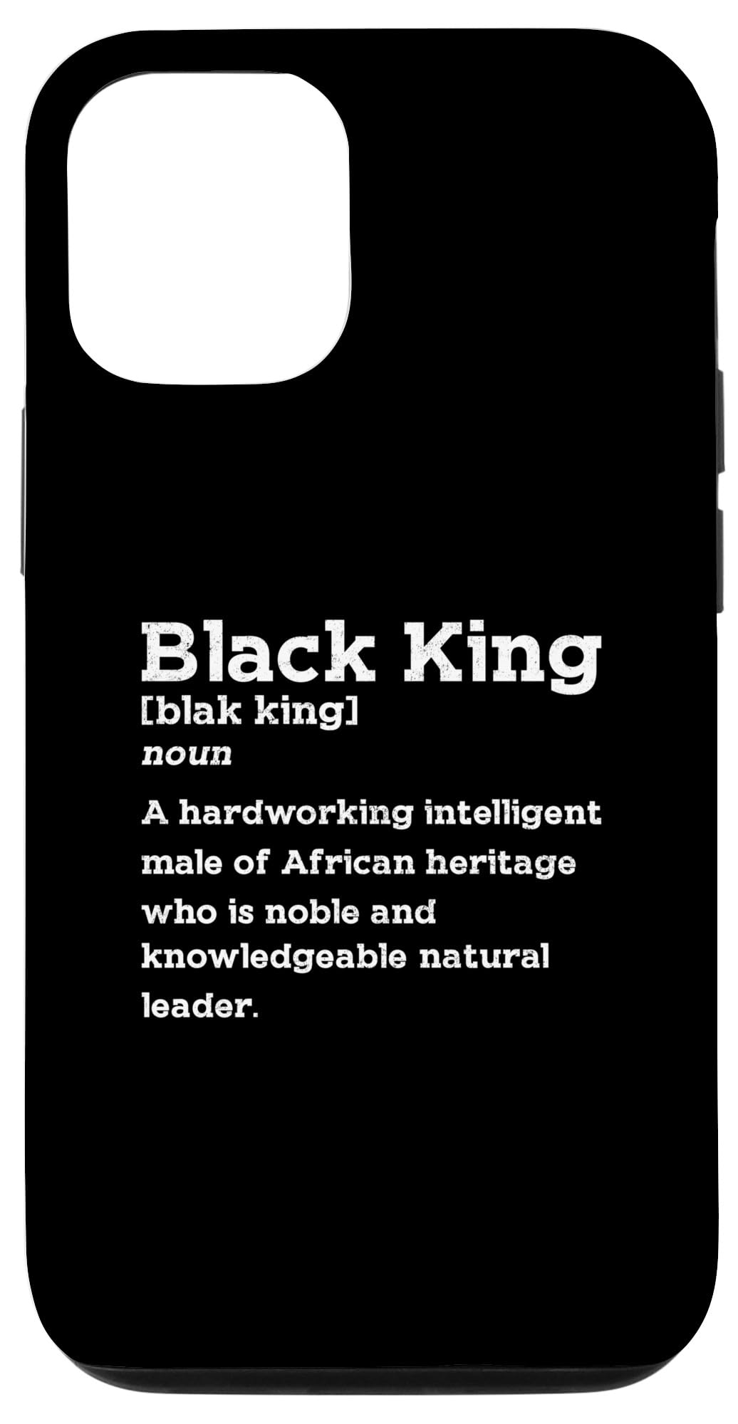 iPhone 14 Pro Black King Definition African American Pride Juneteenth Men Case
