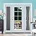 Deconovo Room Darkening, Thermal Insulated Door Curtain for Living Room (Dark Grey, 25x72 in, 2 Panels)