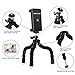 LONENESSL iPhone Tripod Phone Tripod, Bold and strong tripod legs,Mini Cell Phone Tripod Camera Stand Holder and Universal Clip for iPhone Stand with Bluetooth Remote for iOS Android Smartphone