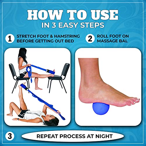 Dr. Moe’s Deluxe Kit for Plantar Fasciitis Relief Foot Leg and Calf