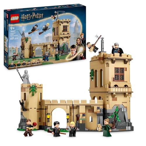 LEGO Harry Potter Schloss Hogwarts: Flugstunden, Abenteuer-Spielset mit 6 Minifiguren zum Sammeln, inkl. Draco Malfoy & Professor McGonagall, Rollensp