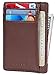 Slim Wallet RFID Front Pocket Wallet Minimalist Secure Thin Credit Card Holder,Coffee,One Size