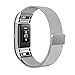SWEES Fitbit Charge 2 Milanese Bands Metal Silver, Replacement Small & Large (5.5