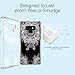 LK Case for Galaxy Note 9, [Shock Absorbing] White Henna Mandala Floral Lace Clear Design Printed Air Hybrid with TPU Bumper Protective Case Cover for Samsung Galaxy Note 9 - Clear