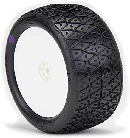 AKA Racing 1:10 Buggy CROSSLINK Rear 2.2 (Super Soft) Pre-Mounted (White) (2)