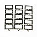 WEICHUAN 15 Pieces 72mm*68mm Antique Bronze Apothecary Card Catalog Card Holder Drawer Pulls with Screws