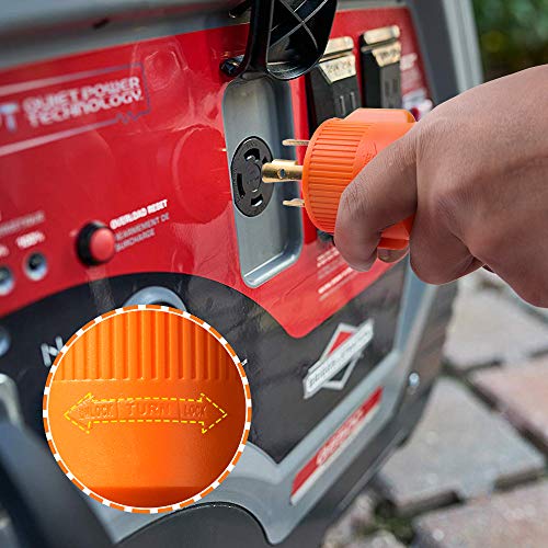 MICTUNING Heavy Duty 18 Inch RV Generator Adapter 125 250V 30 Amp 4