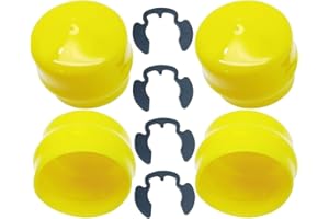 4-Pack M143338 Axle Cap Bearing Cover with Retaining Ring for John Deere Lawn Tractors 102 105 115 125 135 145 155 D100-D170 