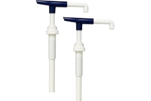 HANDIT Sauce Pump Dispenser Set fit Ghirardelli & Torani Bottles - 2 Reusable Syrup Pumps, 0.5oz Per Press - Compatible with 87.3-90.4 oz Bottles - Sturdy Design for Coffee Shops & Home Use