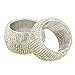 Handmade Indian Silver Beaded Napkin Rings - Set of 8 Rings