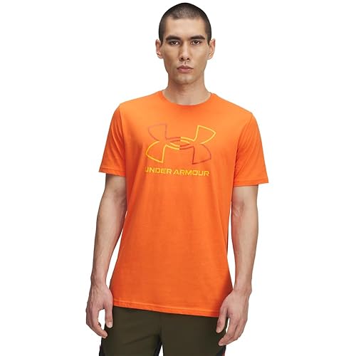 Under Armour Men's Global Foundation Short Sleeve T Shirt, (844) Orange Base/Surplus Orange/Squad Orange, Large