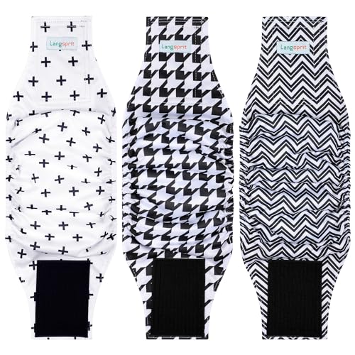 Langsprit Male Belly Bands for Dogs