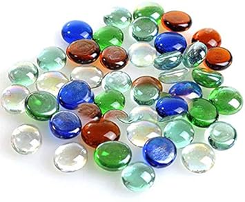 Aim Colorful Manual Glass Stone Marbles Decorative Aquarium Balls