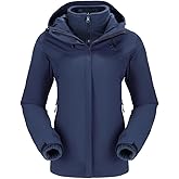 CAMEL CROWN Women's Ski Jacket Waterproof 3 in 1 Winter Coat with Fleece Inner Warm Windproof For Snow Outdoor Hiking