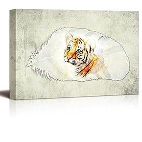 Wall26-Canvas Wall Art-Feather-Giclee Painting Wall Bedroom Living House Decoration Home Art - 12x18 inches