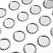 IGOGO 100 PCS Flattened Chrome Bottle Caps – Chrome Silver, 1 Inch Smooth DIY Craft Caps for Jewelry Making, Hair Bows, Resin Projects, Pendants, Scrapbooking, Art Projects