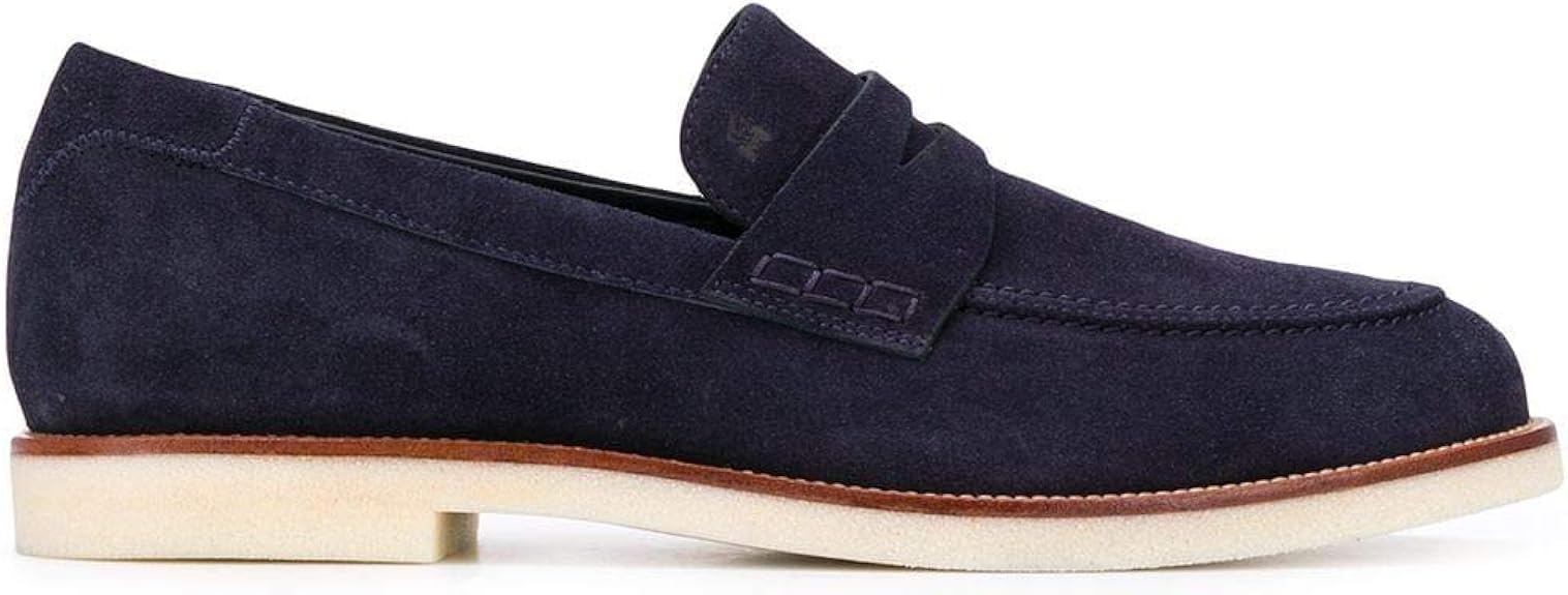 Hogan Luxury Fashion Man Hxm4560bo40hg0u801 ブルースエードローファー 春夏 Us サイズ 11 カラー ブルー ローファー スリッポン Amazon