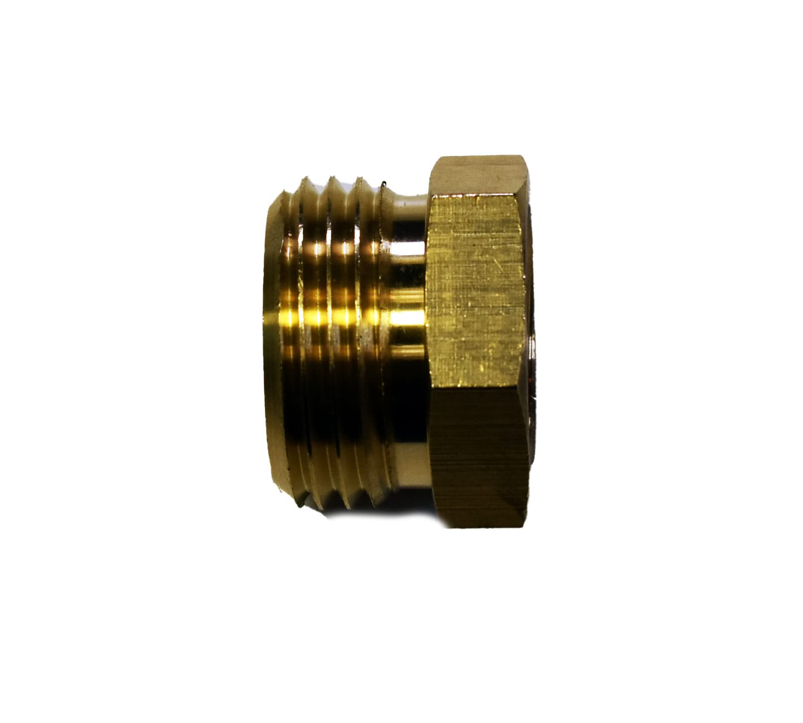 Anderson Metals 57480-1208 Brass Garden Hose Fitting, Connector, 3/4" Male Hose ID x 1/2" Female Pipe