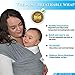 Baby wrap carrier for plus size moms-breathable organic baby wrap bundle, baby shower registry grey