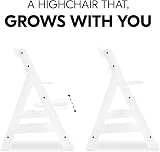 hauck Alpha+ White Wooden High Chair Beechwood 5-Point Harness 90 kg view 8