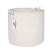 Round Woven Cotton Rope Basket: Living Room, Nursery, Laundry Hamper, Towel/ Pillow/ Blanket Storage, Toy Bin; Decorative Baskets, Baskets for Organizing (EFA Baby) primary