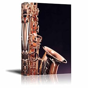 Beautiful Golden Saxophone Wall Decor