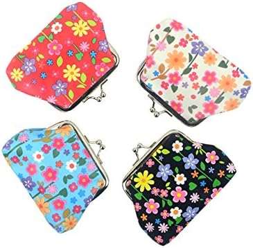 POPUCT Fashion Women's Cute Classic Exquisite Buckle Mini Coin Purse (4 pack)