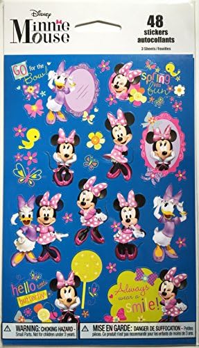 Minnie Mouse Bowtique Stickers - 48