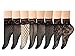JORMATT 8 Pairs Women Lace Fishnet Socks Nylon Sheer Ankle Dress Socks Low Cut Black Sheer Thin Novelty Cuff Socks For Flats Heels Bootie Shoes, Size 8-12