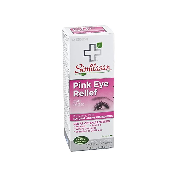 Similasan Pink Eye Relief Eye Drops .33 Ounce, for Temporary Relief from Red Eyes, Itchy Eyes, Burning Eyes, and Watery…