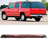 Rear Third 3rd Brake LED Light Center High Mount Stop Light Lamp Replacement for 1992-1999 Suburban Yukon 95-98 Tahoe Cargo Lights (Smoke)
