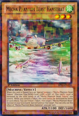 Yu-Gi-Oh! - Mecha Phantom Beast Hamstrat (BP02-EN124) - Battle Pack 2: War of the Giants - 1st Edition - Mosaic Rare