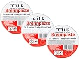 Till Burning Paste 3x80g Fondue Table BBQ Hot Stone Safe Flammable view 2