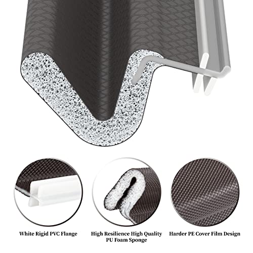 Door Weather Stripping Soundproof Door Seal Strip VShaped PU Foam Kerf
