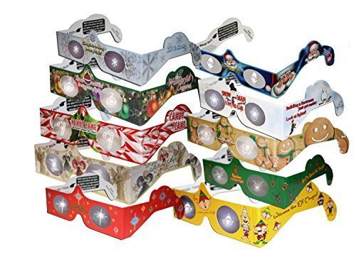 20 3D Christmas Glasses - Holiday Specs - 3D Christmas Glasses Turn Christmas Tree & Holiday Lights into Magical Images