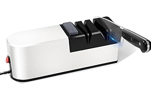 Jiarznh Electric Knife Sharpener,Upgraded Electric Knife Sharpener,Three Sharpening Modes,Quick Sharpening and Polishing, Use