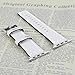 Compatible Apple Watch Band 42mm 38mm,Genuine Leather Replacement Strap iWatch Band for Apple Watch Series 3 Series 2 Series 1 Sport and Edition(white, 42mm)