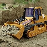 LtrottedJ 1:12 RC Excavator Shovel Remote Control Construction Bulldozer Truck Toy Light