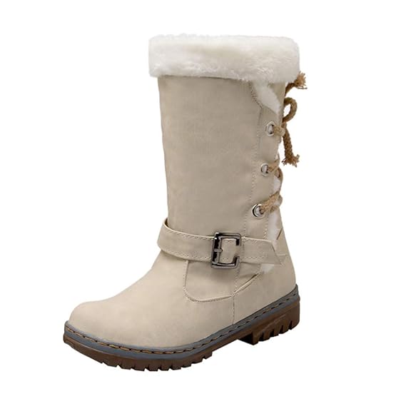 -20% Beikoard Klassiker Damen Schneeschuhe Flache Schuhe Winterschuhe warme Pelzstiefel Lässige Winterstiefel