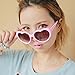 VANKER 1X Pink Fashion Cute Women Lady Girl Oversized Heart-Shaped Plastic Frame Retro Sunglasses Eyeglasses Glasses