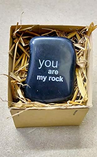 You are My Rock -Engraved Stones - Perfact Valentines, Anniversaries and Weddings Gifts for Loved Ones (3 x 3)