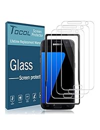 TOCOL [3Pack] for Samsung Galaxy S7 Screen Protector Tempered Glass HD Clarity Touch Accurate [9H Hardness] + Easy Installation Tray with Lifetime Replacement Warranty